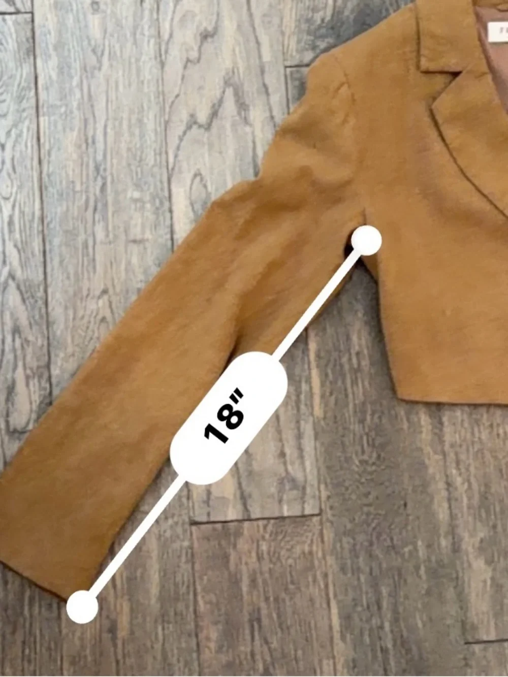 Free People Cropped Brown Blazer Jacket